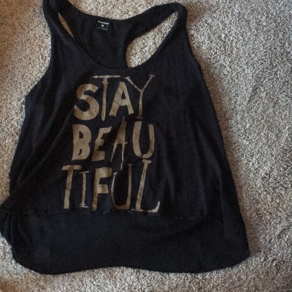 black tank top